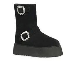 Saint G Women Leather Platform-Heeled Regular Boots-picture-41