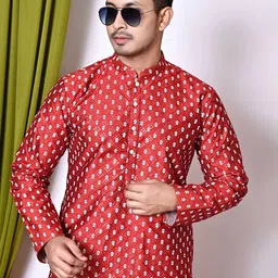 NFC CREATION Floral Embroidered Sequinned Dupion Silk Straight Kurta With Trousers image 3