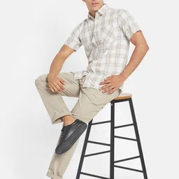 METTLE Men Multi Stripes Striped Casual Shirt image 4