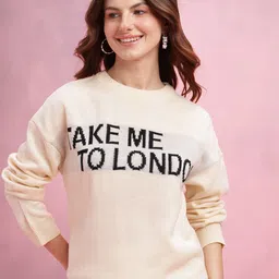 DressBerry Typography Self Design Pullover-picture-27
