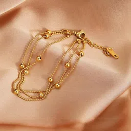 MYKI Stainless Steel Gold-Plated Charm Bracelet image 5