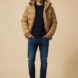 Mast & Harbour Hooded Camouflage Puffer Jacket-picture-17