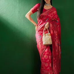 Suha Woven Design Zari Art Silk Banarasi Saree-picture-33