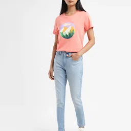 Women's 710 Blue Skinny Fit Mid Rise Jeans-image-83