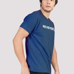 Greylongg Yorksteadd 2076 Indigo Bunting Men Typography Printed Round Neck T-shirt image 2