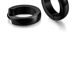 Just Devotional Circular Shaped Hoop Earrings image 1