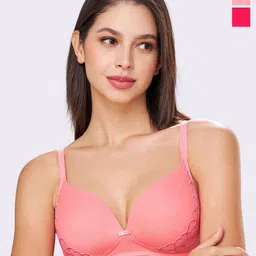 bodyline Women Pack of 2 Medium Coverage Cotton T-shirt Bras-picture-33