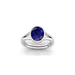 Pranjal Gems Unisex 7.25 Ratti Sapphire Gemstone Studded Adjustable Finger Ring-picture-14