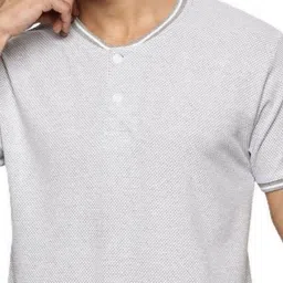 THIRD QUADRANT Men V-Neck Raw Edge T-shirt image 2
