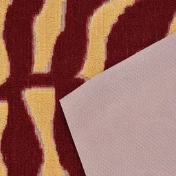 Myntra Elegant Homes 2-Pcs Red & Beige Floral Cotton Rectangular Anti-Slip Doormats image 2