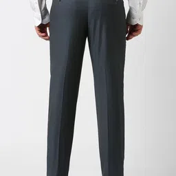 Van Heusen Men Regular Fit Mid-Rise Formal Trousers image 3