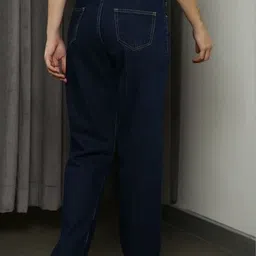 HERE&NOW Women Jean Boyfriend Fit High-Rise Acid Wash Stretchable Jeans image 2