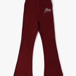 GAP Girls Logo Detail Pure Cotton Mid-rise Boot-Cut Trousers-picture-56