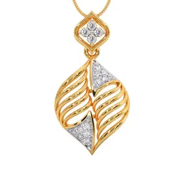 CANDERE A KALYAN JEWELLERS COMPANY Women 14KT Gold Yukta Diamond Pendant - 1.87 g-picture-33