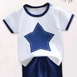 FOREVER FRIDAY Boys Printed Round Neck T-Shirt With Shorts-image-68