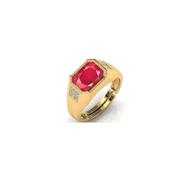 RRVGEM Unisex Pink Brass Finger Ring-picture-16