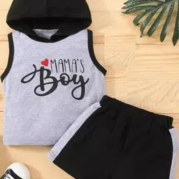 CUTEVIBE Kids Printed Hooded T-shirt with Shorts-picture-25