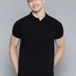 Organic Chics Men Dri-FIT Solid Polo Collar Slim Fit T-shirt-picture-28