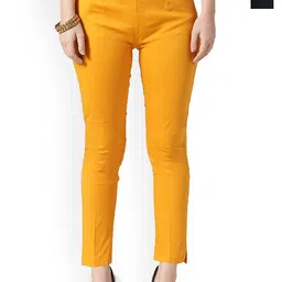 MIXFIT Women Pack Of 2 Regular Fit Mid-Rise Cotton Trousers-image-57