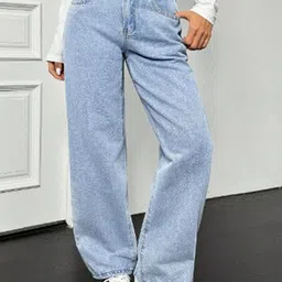 BAESD Women Comfort Wide Leg Stretchable Jeans-picture-22