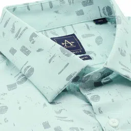 Arrow Pure Cotton Manhattan Slim Fit Abstract Printed Formal Shirt image 4
