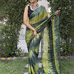 V3 FASHION STUDIO Pure Chiffon Ready to Wear Jamdani Saree image 3