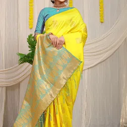 amirat Woven Design Zari Pure Silk Banarasi Saree-picture-13