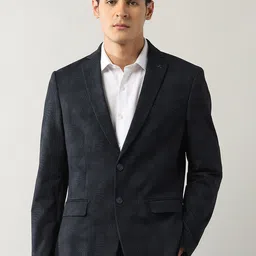 Arrow Printed Slim-Fit Single-Breasted Formal Blazer image 3