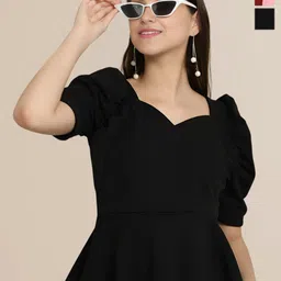 Mast & Harbour Pack of 2 Round Neck Regular Sleeve Top-picture-10