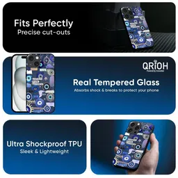 QRIOH Quirky Printed iPhone 12 Pro Back Case Mobile Accessories image 3