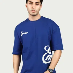 BE POSITIVE Men Typography Printed Drop Shoulder Sleeves Pure Cotton T-shirt-image-64