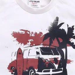 LITTLE COLLARS Boys Printed Pure Cotton Shirt with Trousers image 5