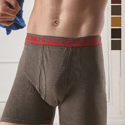 LUX VENUS Pack of 6 Assorted Men Cotton Trunk  NW1_VENUS_FCD_DRW_AST_105_6PC image 1