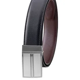 Roadster Men Textured Synthetic Leather Reversible Belt image 3