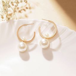 Priyaasi Gold-Plated Contemporary Brass Drop Earrings-picture-13