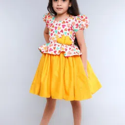 Pink Chick Colourblocked Print Fit & Flare Dress image 3