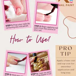 KINDED Metallic Long Lasting Nail Paint - 9 ml - Chrome Rose Gold 53 image 5