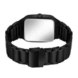 SZN Men Patterned Dial & Stainless Steel Straps Analogue Watch Thar BlackSZN image 5