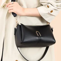 RIJAC Women Solid Structured Shoulder Bag image 2