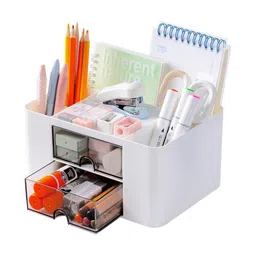 HOUSE OF QUIRK White 1Pieces Desk Organiser-image-94