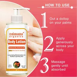 Donnara Organics Set Of 3 Daily Nourishing Body Lotion With Shea Butter - 200 ml Each image 4