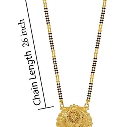Bhanu diam Gold-Plated Brass Mangalsutra image 3