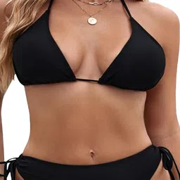 ndex NVYARI Halter-Neck Swim Bikini Set image 4