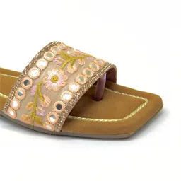 Anouk Women Embellished Party Open Toe Flats image 2