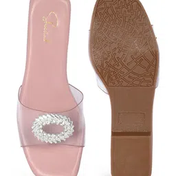 KALINI Women Open Toe Flats with Bows image 3
