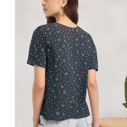 MACK JONNEY Women Conversational Printed Round Neck Cotton T-shirt-picture-26