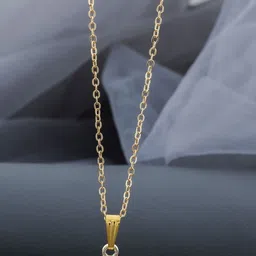 SZN Set Of 2 Gold-Plated Square Shaped Pendants With Chains image 4