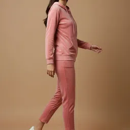 Wineberry Zip-Up Sweatshirt With Trousers Co-Ords image 2
