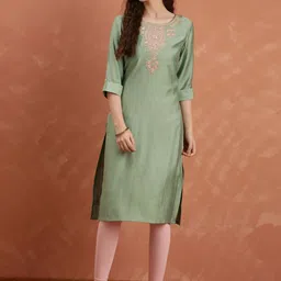 Anouk Women Ethnic Motifs Embroidered Kurta-picture-10