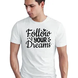 Seekbuylove Typography Printed Round Neck Bio Finish Pure Cotton T-shirt-picture-28